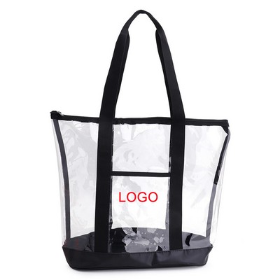 Clear Zippered Tote Bags