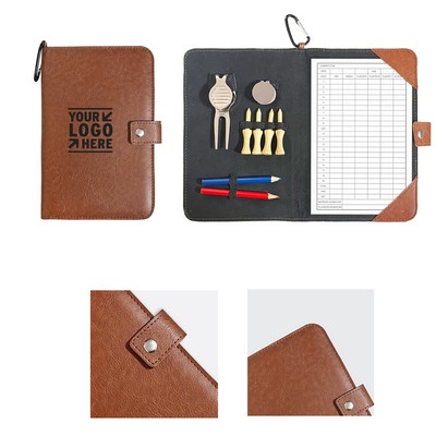 Leather Golf Scorecard Holder