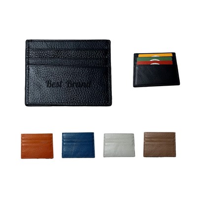Cowhide Leather Card Wallet
