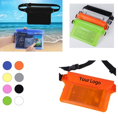 PVC Waterproof Fanny Pack with Adjustable Strap