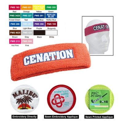 Free Shipping Soft cotton/polyester Terry Cloth Sport Headband