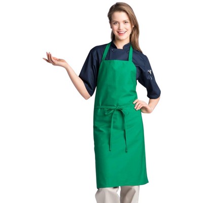 Kelly Green Long Bib Apron