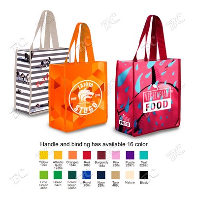 Full Color 5 oz Cotton Canvas Tote Bag 13"x15"x10"