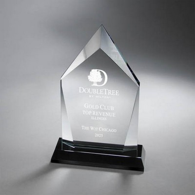 Taper Edge Award, Black (6"x7.75"x2")