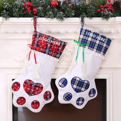 Merry Christmas Cat Claw Socks (17.7"x 7.87")
