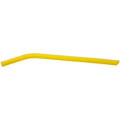 10" Yellow Silicone Straw
