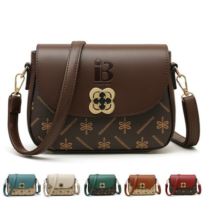 Pu Leather mini waterproof printed mobile Cross-body Bag