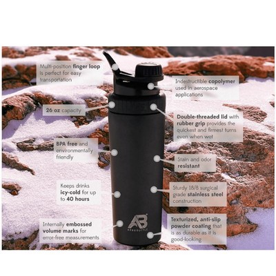 26 oz Primus Cryo Double Wall Vacuum Insulated Water & Shaker Bottle