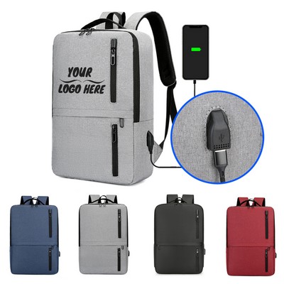 Laptop Backpack W/ USB Charging Port