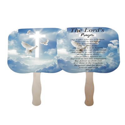 Rounded Square Shape Single Hand Fan