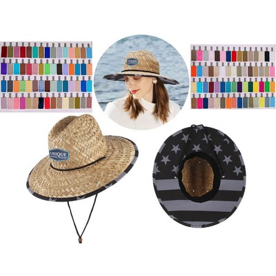 Custom Rafia Straw Hat - 120 Colors & MOQ 50