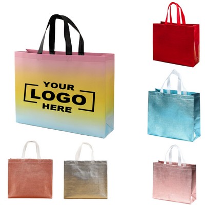 Premium Glossy Reusable Grocery Bags.