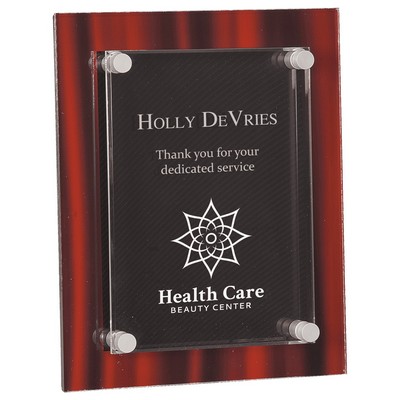 8" x 10" Red Velvet Stand-Off Acrylic Plaque