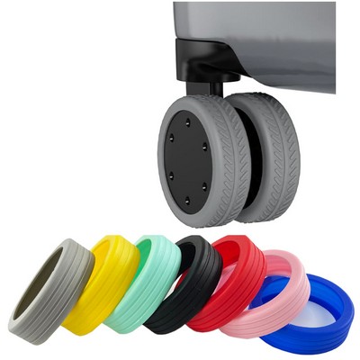 Durable Mute Silicone Suitcase Luggage Wheel Covers(Free Shipping)
