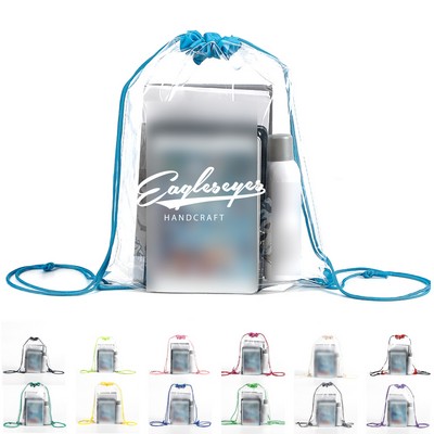 Clear Pvc Drawstring Backpack