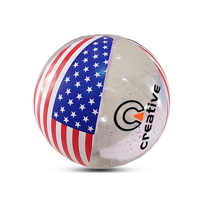 16" Smaller Stars & Stripes Beach Ball