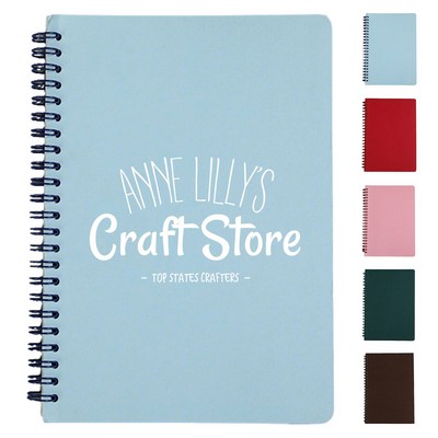 Spiral Locking Wire Notebook with Tear Holes & 360-Degree Fold Design