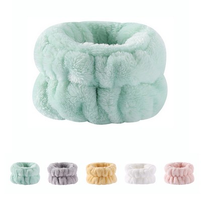 Soft Coral Fleece Wristband