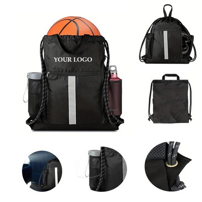 Drawstring Backpack Sports Gym Bag