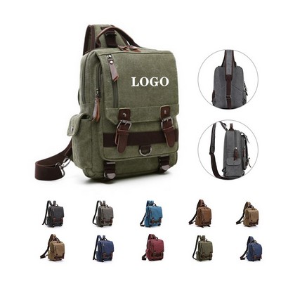 Canvas Messenger Backpack