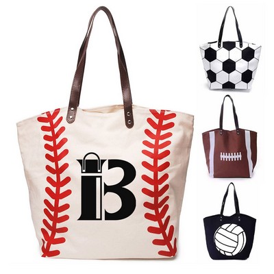 Large Baseball Tote Bag