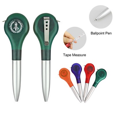 Multi-Functional Ballpoint Pens with Tape Measure