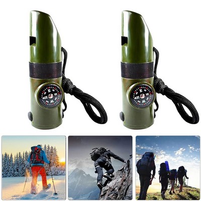 7-in-1 Outdoor Multifunctional Tool Emergency Survival Whistle