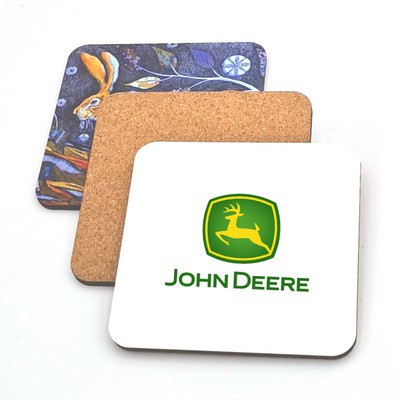 VividWood™ – Full Color Square Wood Coaster