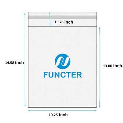 10.25 x 14.58 Inch OPP Self Sealing Cellophane Bags