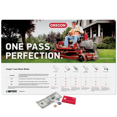 Vynex® Peel&Place® Ultra Thin removable/repositionable Counter Mat-17"x26"x.015"