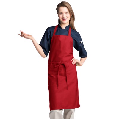 Red Long Bib Apron