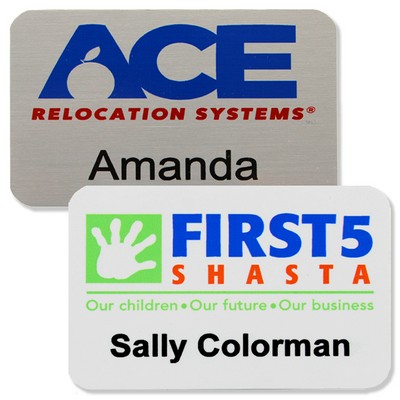 Athena Aluminum Personalized Metal Name Badge (2"x3")