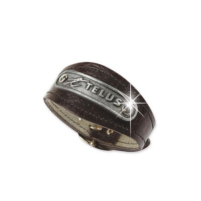 Synthetic Leather Bracelet with Buckle Closure
