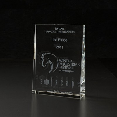 Awards: 3D Crystal Wedge Large Award