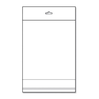 Clear OPP Bags w/Hanging Header (8"x 10")