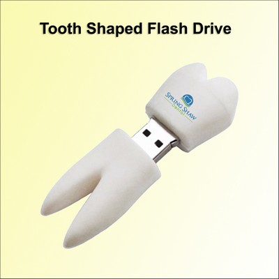 Tooth Shaped Flash Drive - 256 MB No Extra Tariff