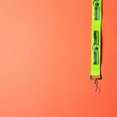 Silkscreened Flat Polyester Lanyard - 1/2" W x 36" L