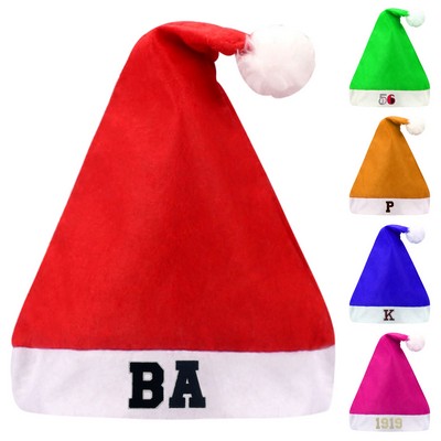 Nonwoven Pom Cuff Christmas Santa Hat