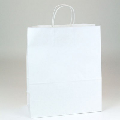 White Kraft gift bag 13'' x 6'' x 15''