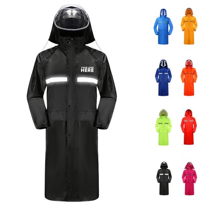 Long Hooded Raincoat