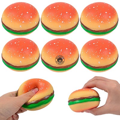 Decompress and Stress Stretch Hamburger Toy