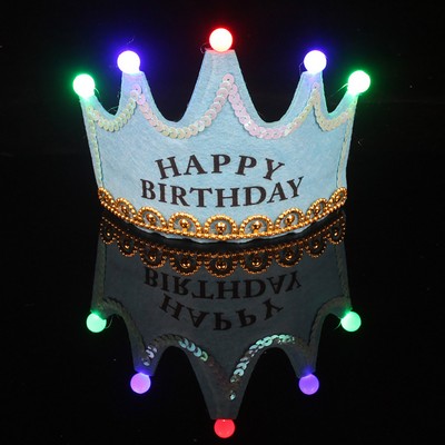 LED Light-Up Crown Party Hat