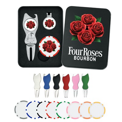 Contour Golf Divot Tool Gift Set w/ Poker Chip