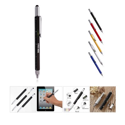 Multi-Functional Metal Ballpoint Pen
