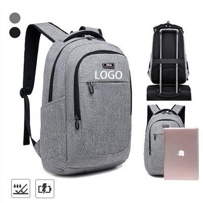 Travel Laptop Backpack W/ Luggage Strap