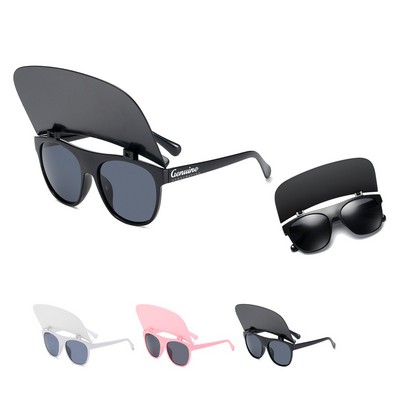 Snap-on Sunglasses with Sunshield Hat