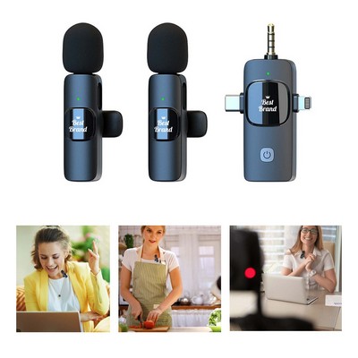 3 In 1 Wireless Lavalier Microphones