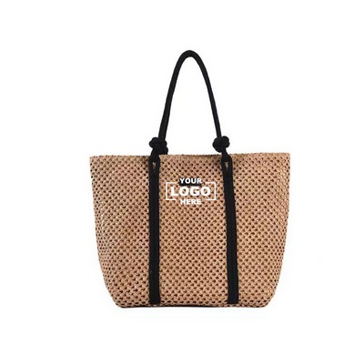 Classic Hollow Woven Tote Bag