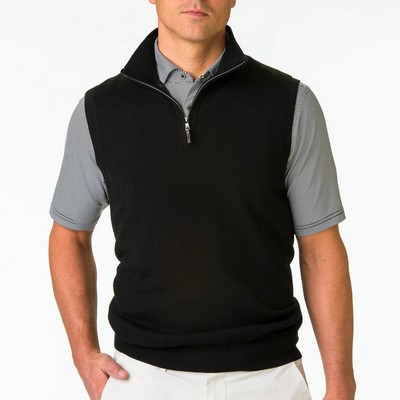 Fairway & Greene® Baruffa Merino Quarter Zip Windvest