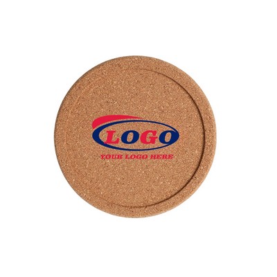 Absorbent Cork Coasters - Non-Slip Drink Pads for Coffee & Tea
